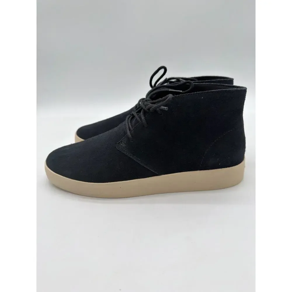 Everlane Desert Chukka Sneaker Boot Pebble Suede Leather Casual Black NIB 7.5
